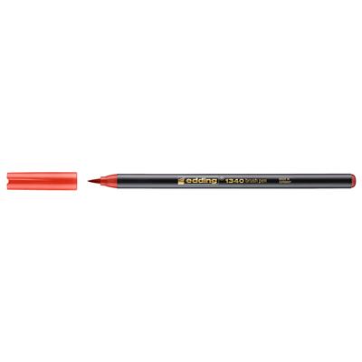 Edding 1340 Fırça Uçlu Keçeli Kalem Kırmızı