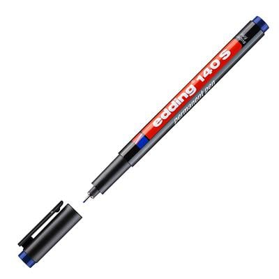 Edding 140 S Çok Amaçlı Asetat Kalemi-Permanent  Yuvarlak Uç 0.3 mm Mavi