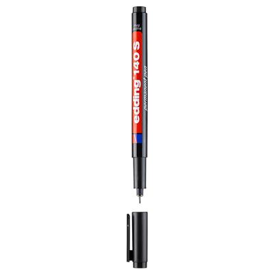 Edding 140 S Çok Amaçlı Asetat Kalemi-Permanent  Yuvarlak Uç 0.3 mm Siyah