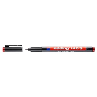 Edding 140 S Çok Amaçlı Asetat Kalemi-Permanent  Yuvarlak Uç 0.3 mm Kırmızı