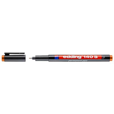Edding 140 S Çok Amaçlı Asetat Kalemi-Permanent Yuvarlak Uç 0.3 mm Turuncu