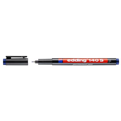 Edding 140 S Çok Amaçlı Asetat Kalemi-Permanent  Yuvarlak Uç 0.3 mm Mavi