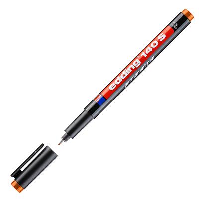 Edding 140 S Çok Amaçlı Asetat Kalemi-Permanent Yuvarlak Uç 0.3 mm Turuncu