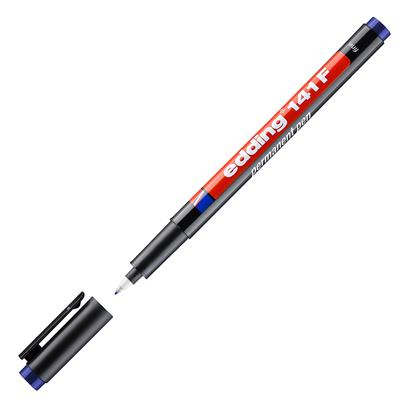 Edding 141 F Çok Amaçlı Asetat Kalemi - Permanent , Mavi