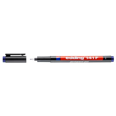 Edding 141 F Çok Amaçlı Asetat Kalemi - Permanent , Mavi