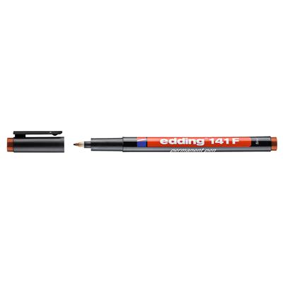 Edding 141 F Çok Amaçlı Asetat Kalemi - Permanent , Kahverengi