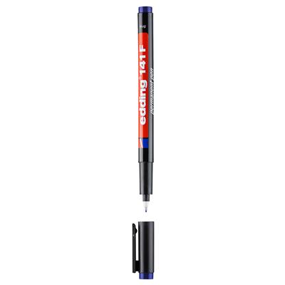 Edding 141 F Çok Amaçlı Asetat Kalemi - Permanent , Mavi