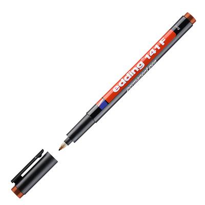 Edding 141 F Çok Amaçlı Asetat Kalemi - Permanent , Kahverengi