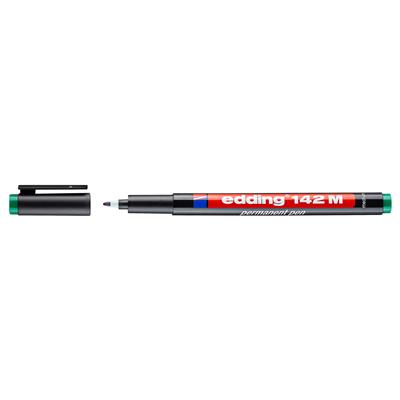 Edding 142 M Çok Amaçlı Asetat Kalemi - Permanent  Yuvarlak Uç 1 mm Yeşil