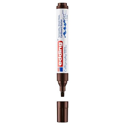 Edding 1455 Esnek Uçlu Kaligrafi Markörü 1-5 mm Uç Koyu Kahverengi
