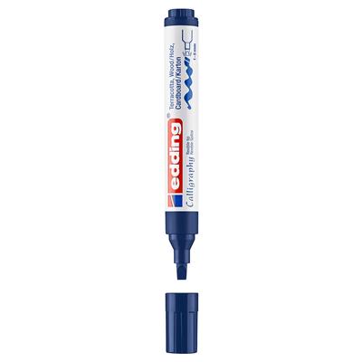 Edding 1455 Esnek Uçlu Kaligrafi Markörü 1-5 mm Uç Çelik Mavisi
