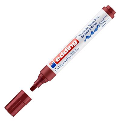 Edding 1455 Esnek Uçlu Kaligrafi Markörü 1-5 mm Uç Bordo