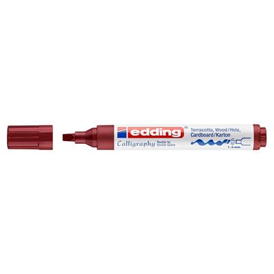 Edding 1455 Esnek Uçlu Kaligrafi Markörü 1-5 mm Uç Bordo
