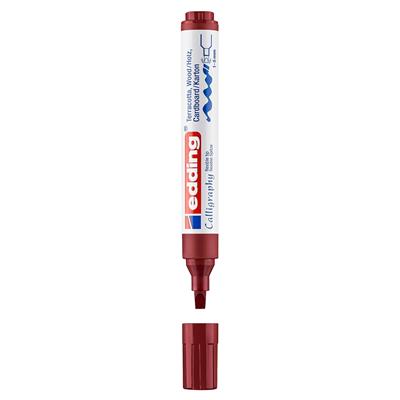 Edding 1455 Esnek Uçlu Kaligrafi Markörü 1-5 mm Uç Bordo