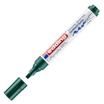 Edding 1455 Esnek Uçlu Kaligrafi Markörü 1-5 mm Uç Cam Yeşili