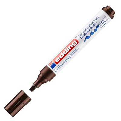 Edding 1455 Esnek Uçlu Kaligrafi Markörü 1-5 mm Uç Koyu Kahverengi
