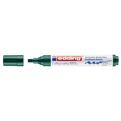 Edding 1455 Esnek Uçlu Kaligrafi Markörü 1-5 mm Uç Cam Yeşili