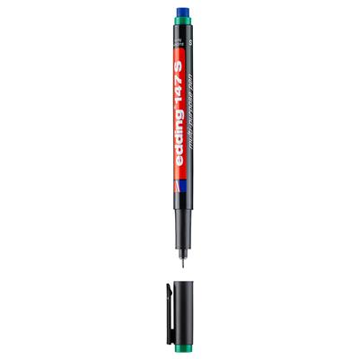 Edding 147 S Çok Amaçlı Asetat Kalemi - Silgili Yuvarlak Uç 0.3 mm Yeşil