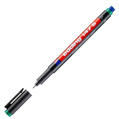 Edding 147 S Çok Amaçlı Asetat Kalemi - Silgili Yuvarlak Uç 0.3 mm Yeşil