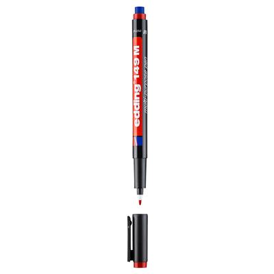 Edding 149 M Çok Amaçlı Asetat Kalemi - Silgili Yuvarlak Uç 1 mm Kırmızı