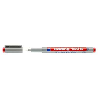 Edding 150 S Çok Amaçlı Asetat Kalemi - Silinebilir,  Kırmızı