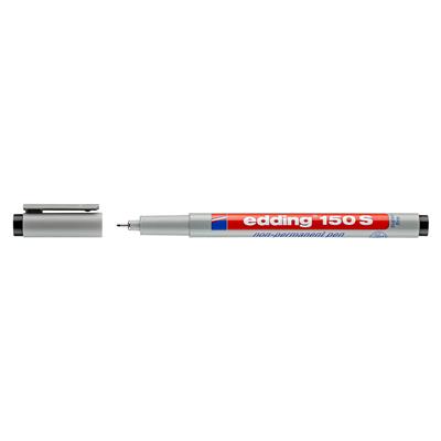 Edding 150 S Çok Amaçlı Asetat Kalemi - Silinebilir,  Siyah