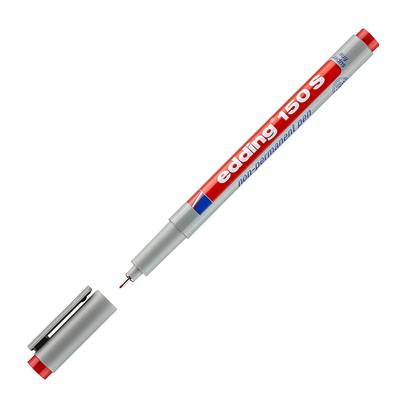 Edding 150 S Çok Amaçlı Asetat Kalemi - Silinebilir,  Kırmızı