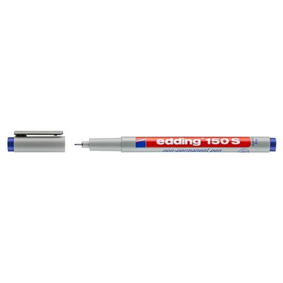 Edding 150 S Çok Amaçlı Asetat Kalemi - Silinebilir,  Mavi