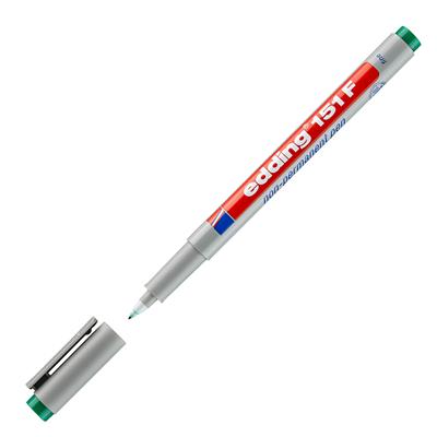 Edding 151 F Çok Amaçlı Asetat Kalemi - Silinebilir,  Yeşil
