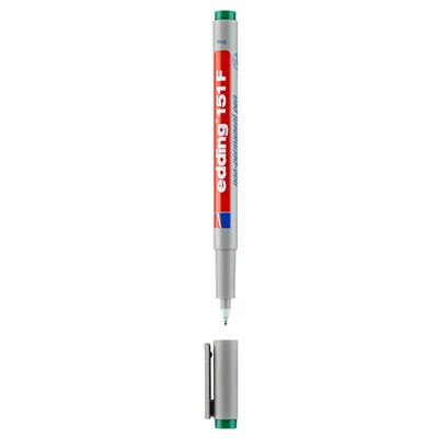 Edding 151 F Çok Amaçlı Asetat Kalemi - Silinebilir,  Yeşil
