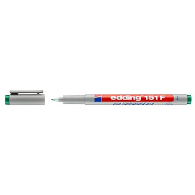 Edding 151 F Çok Amaçlı Asetat Kalemi - Silinebilir,  Yeşil