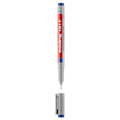 Edding 151 F Çok Amaçlı Asetat Kalemi - Silinebilir,  Mavi