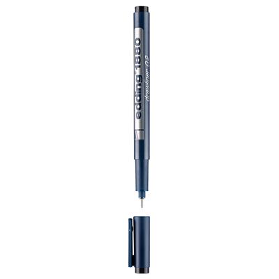 Edding 1880 Teknik Çizim Kalemi Plastik Uç 0.2 mm  Siyah