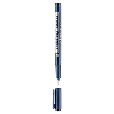 Edding 1880 Teknik Çizim Kalemi Plastik Uç 0.7 mm  Siyah
