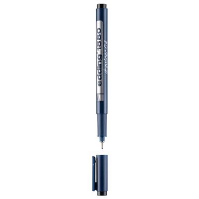 Edding 1880 Teknik Çizim Kalemi Plastik Uç 0.4 mm  Siyah