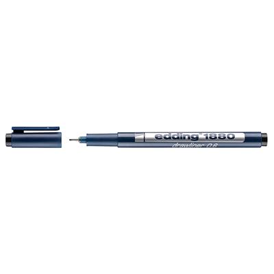 Edding 1880 Teknik Çizim Kalemi Plastik Uç 0.6 mm  Siyah