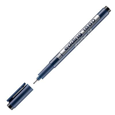 Edding 1880 Teknik Çizim Kalemi Plastik Uç 0.8 mm  Siyah