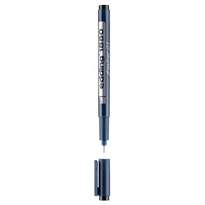 Edding 1880 Teknik Çizim Kalemi Plastik Uç 0.1 mm  Siyah