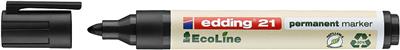 Edding 21 Ecoline Permanent Markör Yuvarlak Uç  1.5-3 mm Siyah
