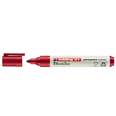 Edding 21 Ecoline Permanent Markör Yuvarlak Uç  1.5-3 mm Kırmızı