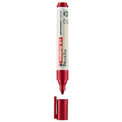 Edding 21 Ecoline Permanent Markör Yuvarlak Uç  1.5-3 mm Kırmızı