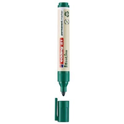 Edding 21 Ecoline Permanent Markör Yuvarlak Uç  1.5-3 mm Yeşil