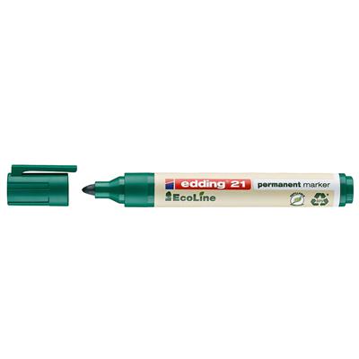 Edding 21 Ecoline Permanent Markör Yuvarlak Uç  1.5-3 mm Yeşil