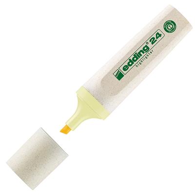 Edding 24 Ecoline Fosforlu Kalem Kesik Uç 2-5 mm Pastel Sarı