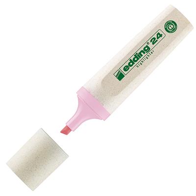 Edding 24 Ecoline Fosforlu Kalem Kesik Uç 2-5 mm Pastel Pembe