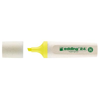 Edding 24 Ecoline Fosforlu Kalem Kesik Uç  2-5 mm Sarı