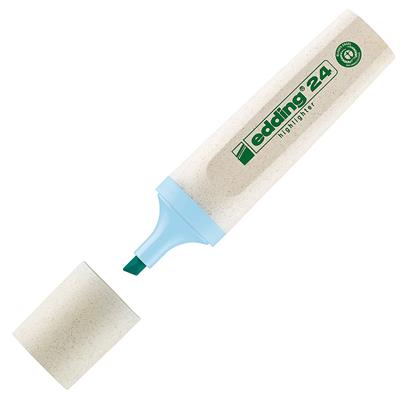 Edding 24 Ecoline Fosforlu Kalem Kesik Uç 2-5 mm Pastel Mavi