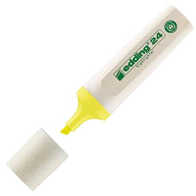 Edding 24 Ecoline Fosforlu Kalem Kesik Uç  2-5 mm Sarı