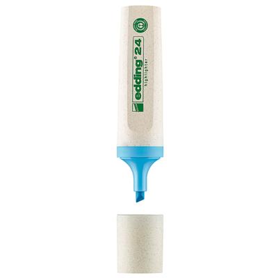 Edding 24 Ecoline Fosforlu Kalem Kesik Uç  2-5 mm Mavi