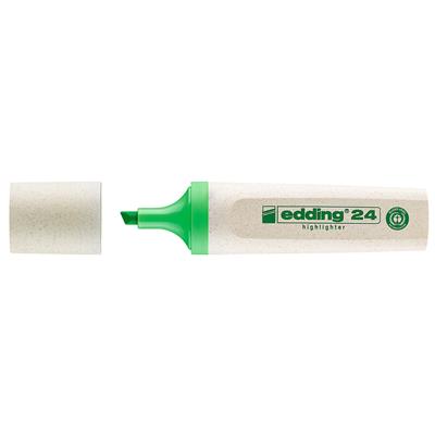 Edding 24 Ecoline Fosforlu Kalem Kesik Uç  2-5 mm Yeşil